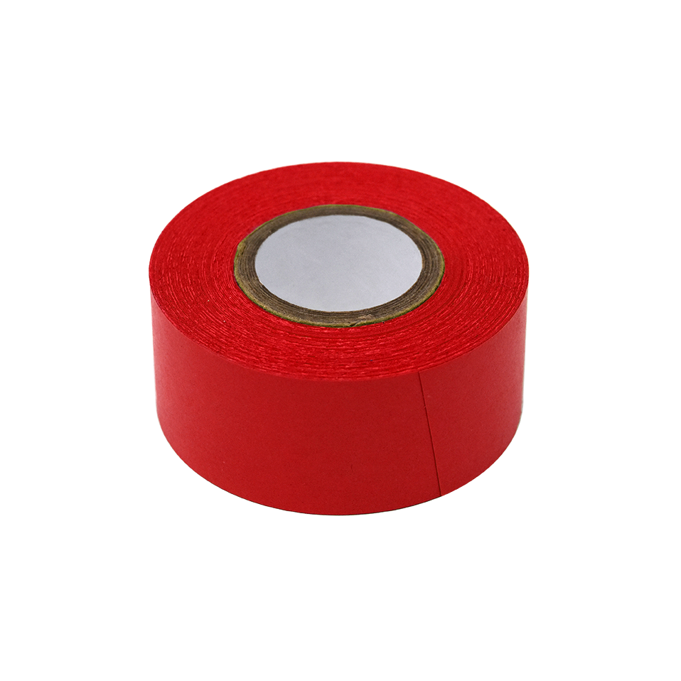 Globe Scientific Labeling Tape, 1" x 500" per Roll, 3 Rolls/Box, Red  Image